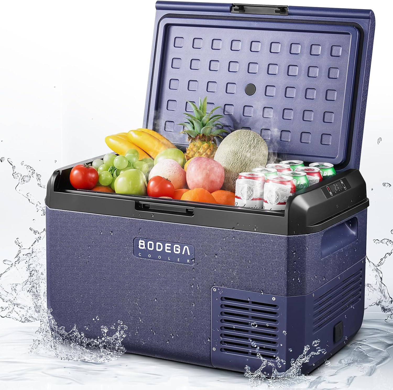 BougeRV 12V Car Refrigerator 23 Quart Portable Freezer