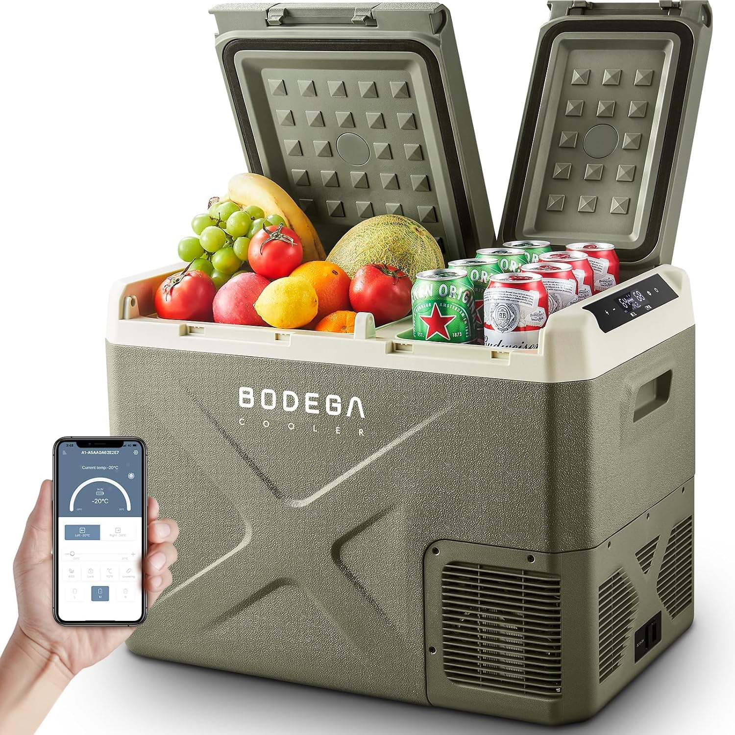 BODEGACOOLER 34QT Dual-Zone Car Refrigerator