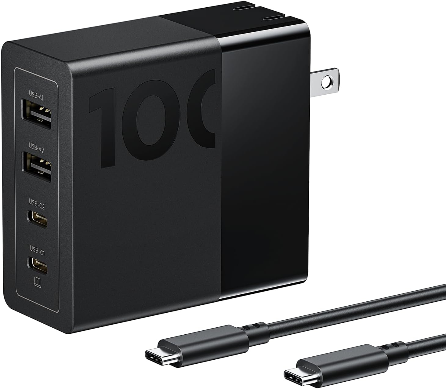 Lenovo 100W USB-C GaN Fast Charger with 4 Ports and 240W Cable