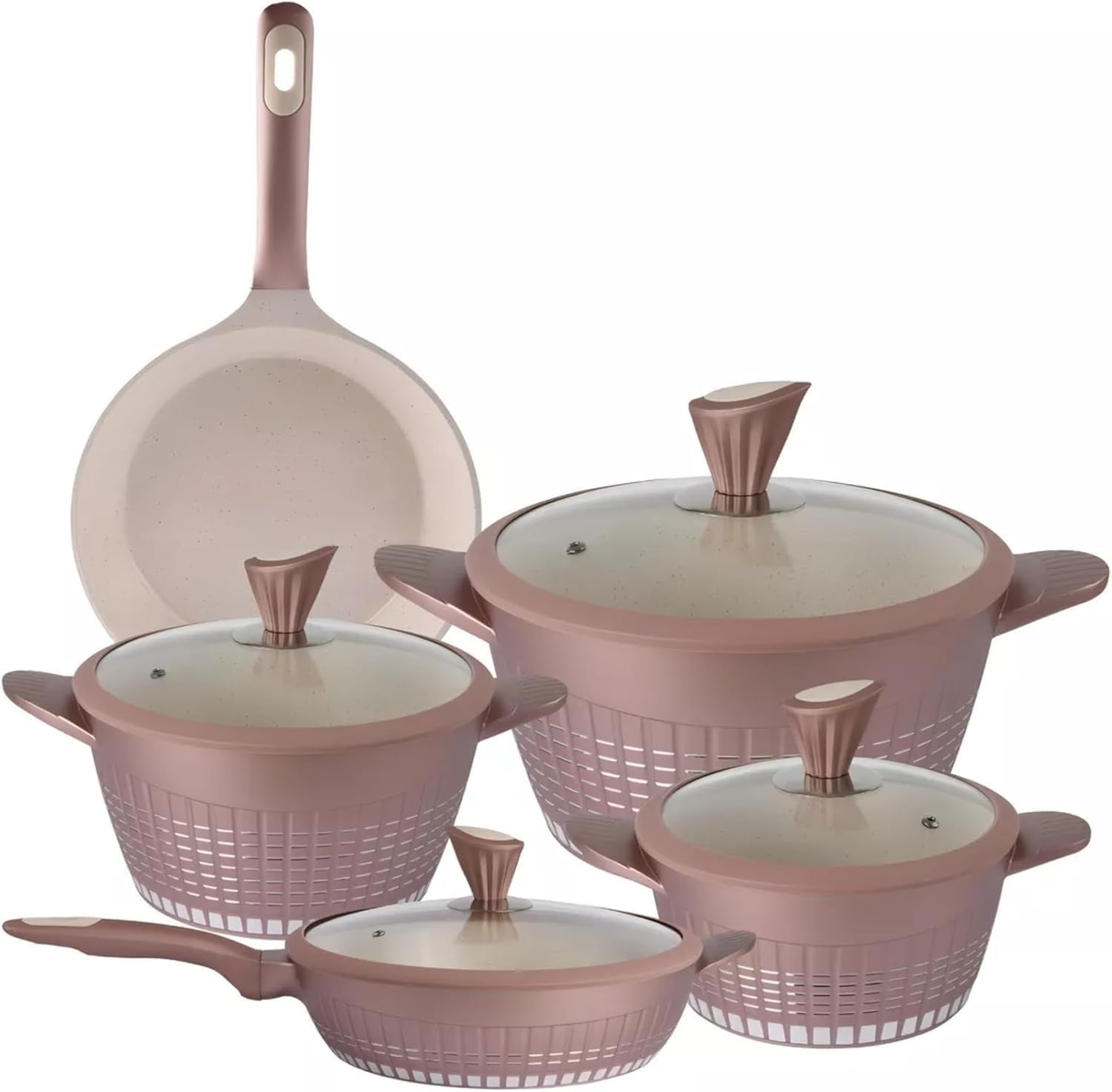Kochstelle 13-Piece Marble Ceramic Nonstick Cookware Set