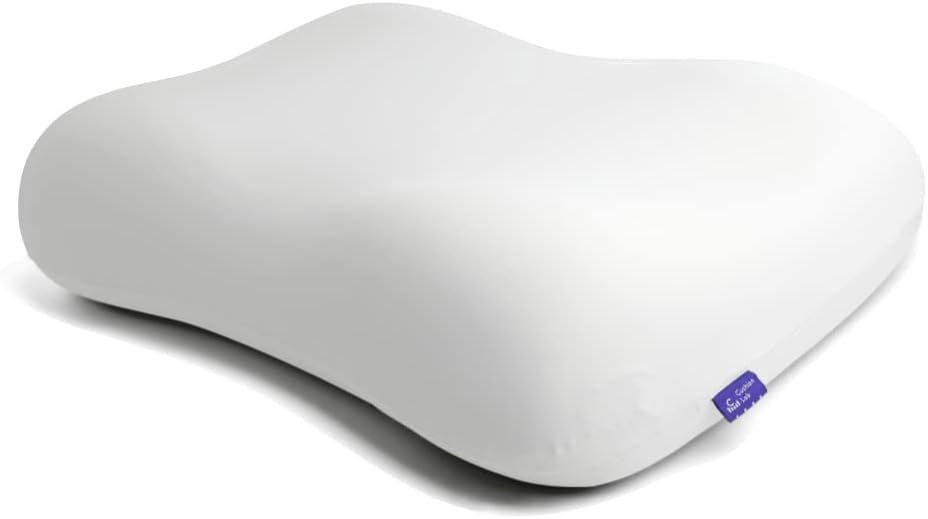 CUSHION LAB Deep Sleep Ergonomic Cervical Pillow with Contour Neck Support