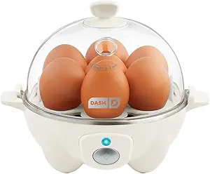 Dash Rapid Egg Cooker – Dishwasher Safe, BPA-Free, Includes Measuring Cup & Recipe Guide