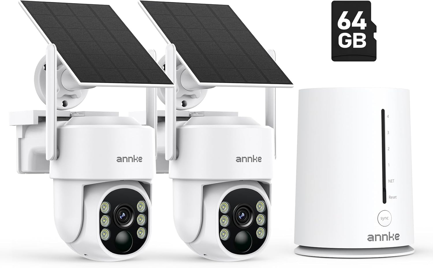 ANNKE 2.5K Wireless Outdoor Security Camera, 5MP 2-Cam Kit
