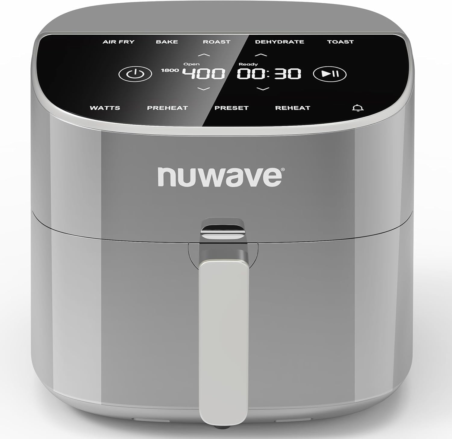Nuwave Brio Plus 8 Qt Air Fryer, PFAS-Free, Digital Touchscreen, 100 Presets & 50 Memory, 50°F–400°F Precise Control, 3 Power Levels