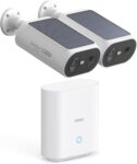 AOSU Solar Security Cameras Wireless Outdoor, 2Mins DIY Installation