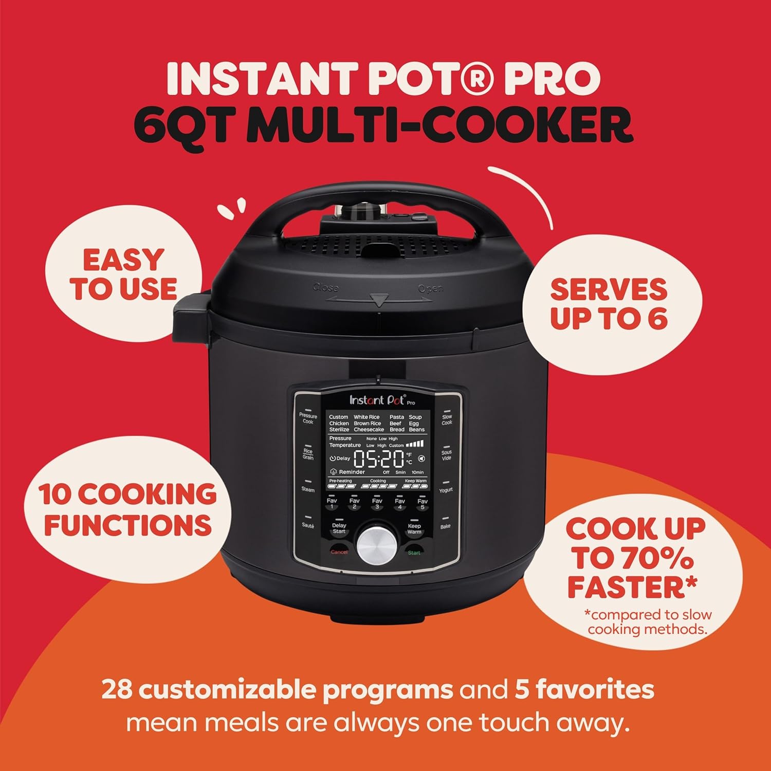 Instant Pot Pro 10-in-1 Multi Cooker