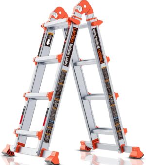 LANBITOU 14FT Multi-Position Folding Ladder