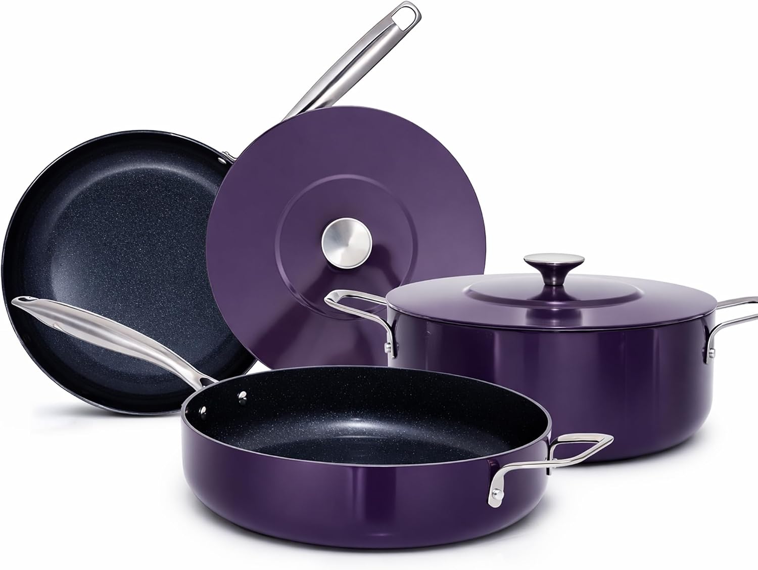 5-Piece Ceramic Nonstick Cookware Set