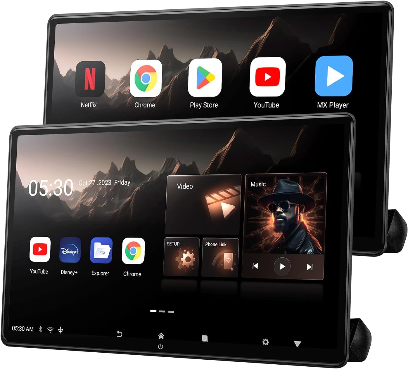 15.6-Inch 4K Car Headrest Tablet