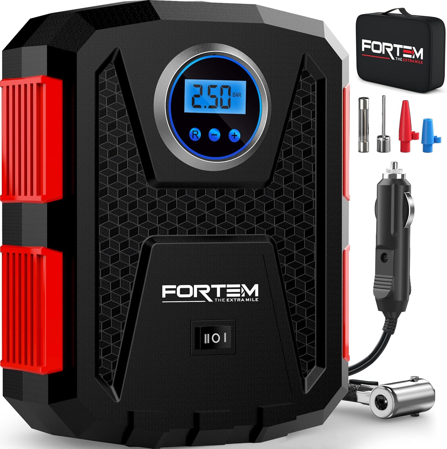 FORTEM Tire Inflator Portable Air Compressor, 150 PSI