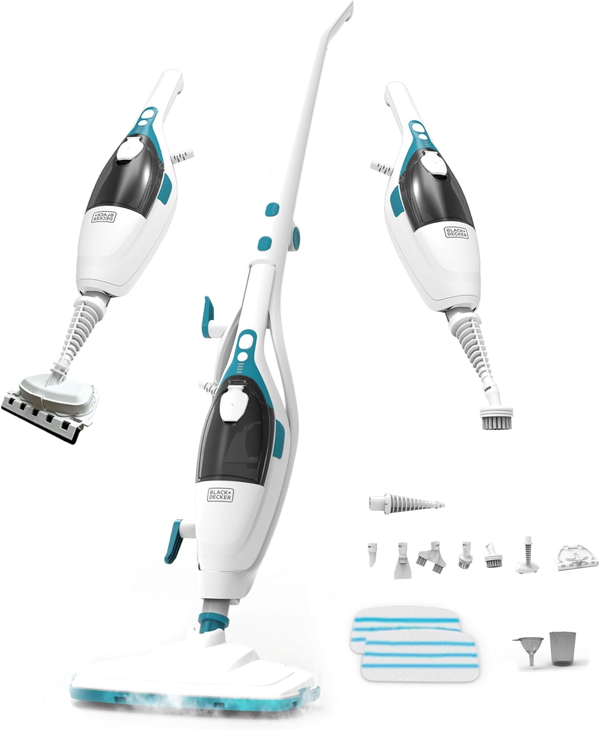 BLACK+DECKER 2-in-1 Steam Mop & Handheld Cleaner 1500W