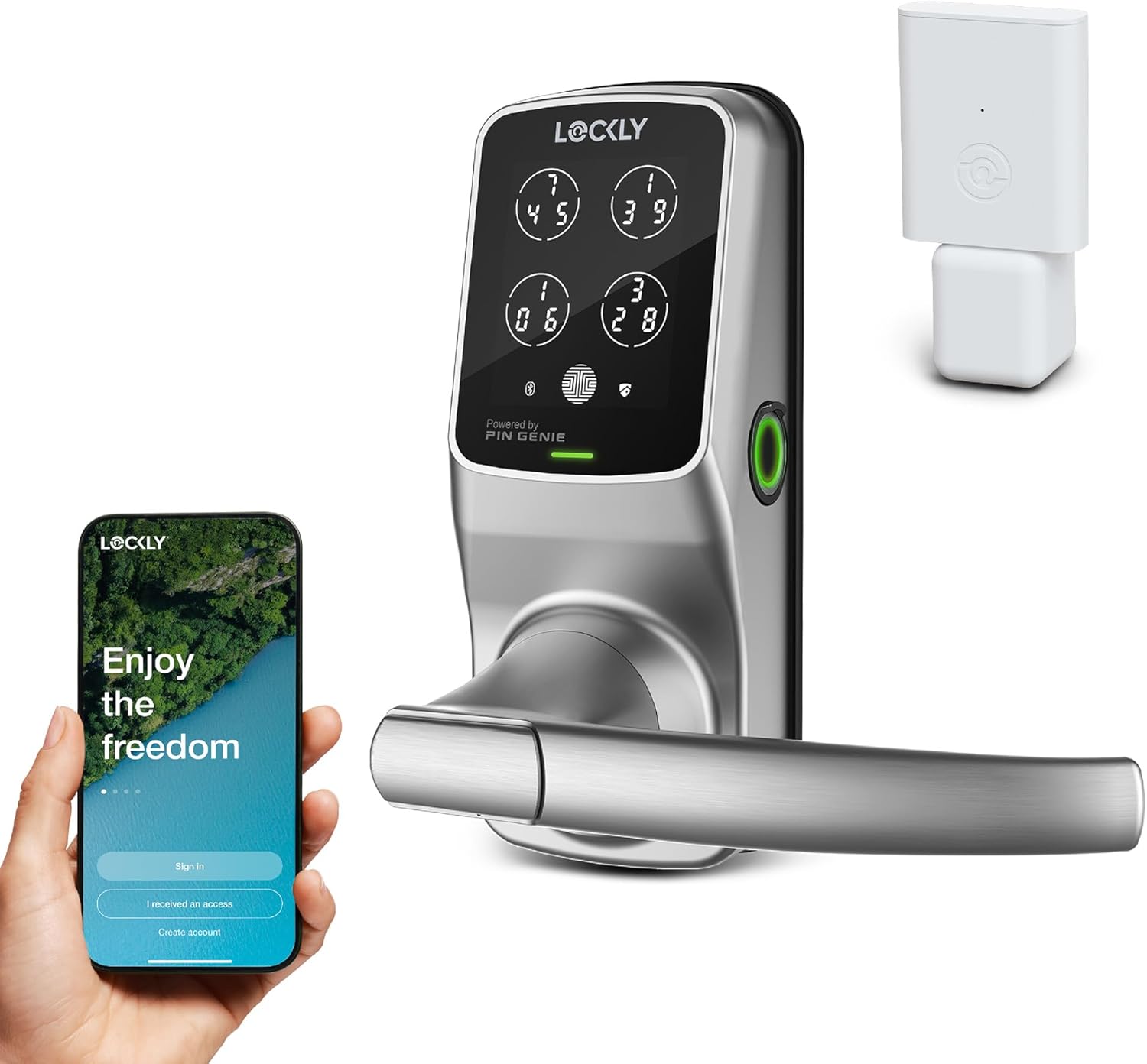 Lockly Secure Pro Wi-Fi Smart Lock with Fingerprint & Keyless Entry