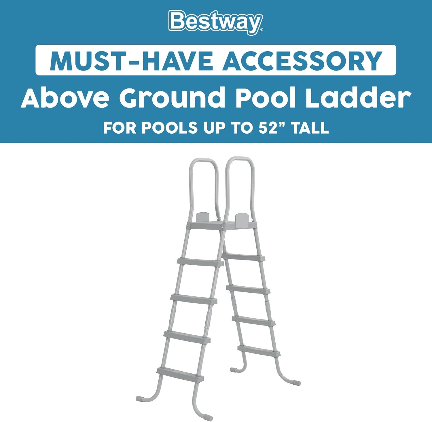 Bestway 52-Inch Above Ground Pool Ladder with A-Frame Design