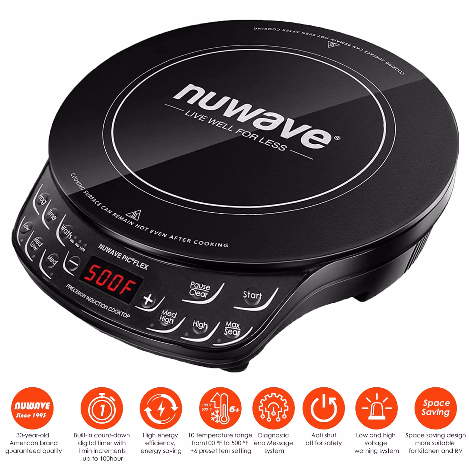 Nuwave Portable Induction Cooktop Flex