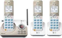 AT&T DL72319 DECT 6.0 3-Handset Cordless Phone for Home with Connect to Cell