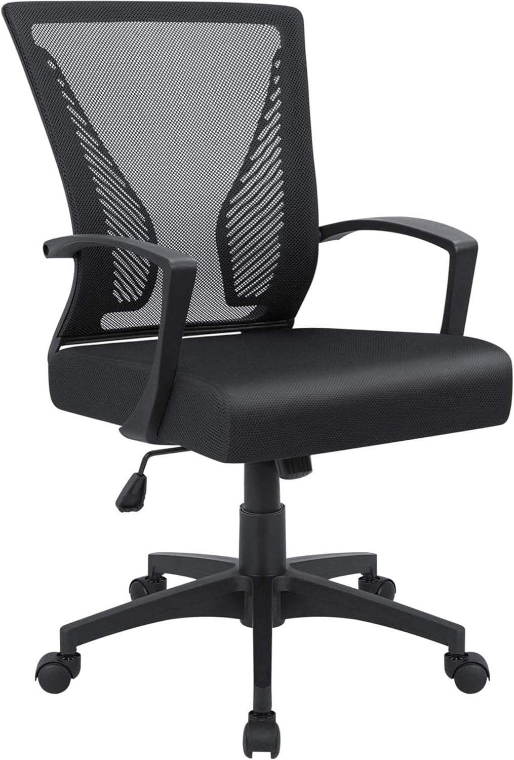 Furmax Ergonomic Mesh Office Chair with Mid Back Support, Lumbar Cushion & Armrests