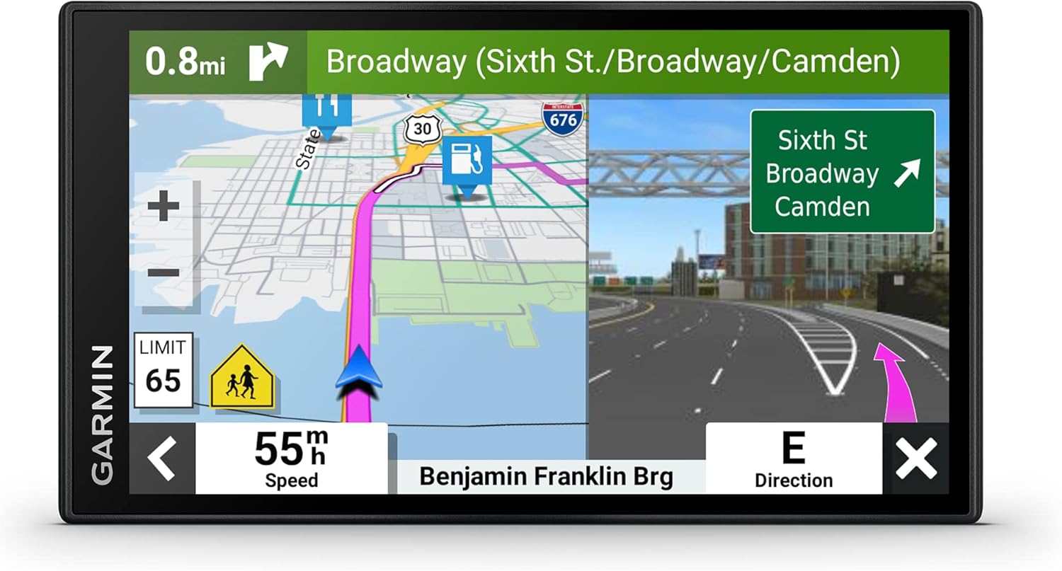 Garmin DriveSmart 66 6" Car GPS Navigator with Voice Assist & High-Resolution Maps