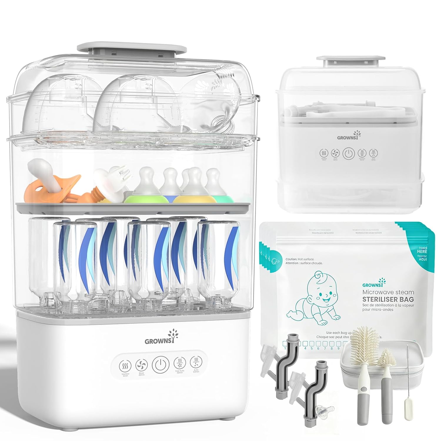 3-Tier Baby Bottle Sterilizer & Dryer